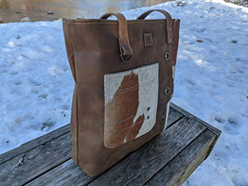 Real Leather Hair-On Purse | Large Real Leather Cross Body | Real Leather Handmade Bag | Women Outdoors Rustic Country | LB212
