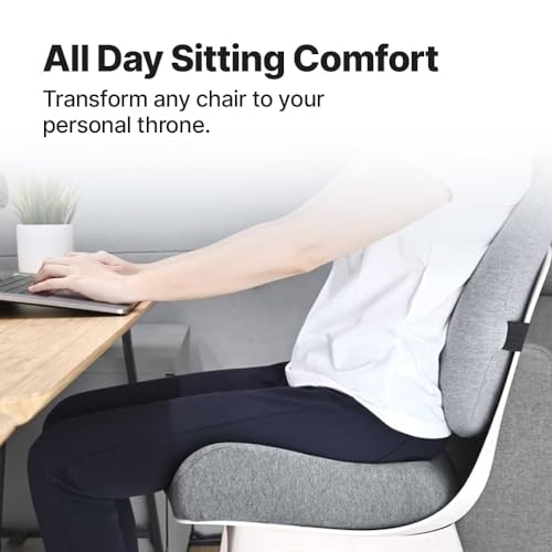 Image of Ultimate Pro Seat Cushion for Hip,Tailbone,Coccyx,Sciatica Pain Relief,Foam Ergonomic Design, Contoured Cushion for Office or Home Chairs (18 x 18 x 4 INCH)