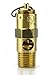 225 PSI Air Compressor Safety Relief Pop Off Valve Solid Brass 1/4" Male NPT New