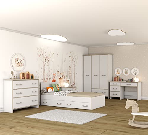 Fabryka Mebli Idźczak Kinderzimmer-Set Kosmo - Bett, Schrank, Wandregal,...