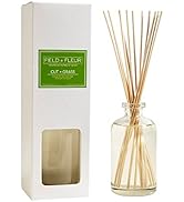 Field + Fleur by Hillhouse Naturals Reed Diffuser - Scented Reed Diffuser Set with 12 Sticks, Hom...