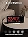 ROCAM Projection Clock for Bedroom, Digital Clock with 180° Projector on Ceiling with 5-Level Dimmer, Dual Loud Alarm Clock with Weekend/Weekday Mode, Date, Temp, Humidity, Night Light, Snooze