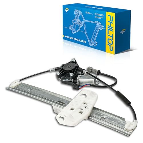 Image of PHILTOP Front Right Passenger Side Power Window Regulator and Motor Assembly Compatible with 2007-2017 Jeep Wrangler 2018 Jeep Wrangler JK Replaces 748-913,2 Pins