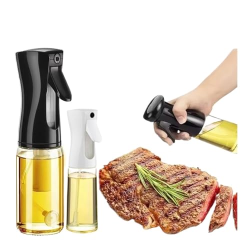 Ryhapm Botella pulverizadora de aceite de plástico de 300 ml/500 ml, 1 a 4 piezas, dispensador de aceite, frasco rociador de condimentos, cocina, picnic, cocina, barbacoa, hornear, asar (1 pieza