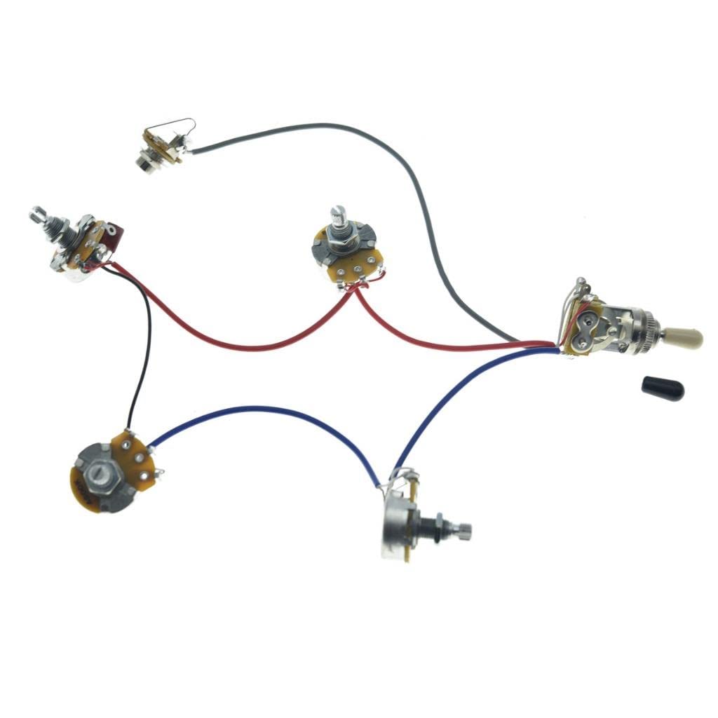 Akozon Faisceau De Câblage De Guitare Pré-câblé Faisceau De Câblage De