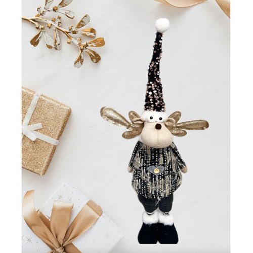 Classic-Christmas-Figurine-Santa-Claus-Reindeer-Snowman-Handmade-for-Home-Decor-Reindeer Classic Christmas Figurine Santa Claus Reindeer Snowman Handmade for Home Decor Reindeer