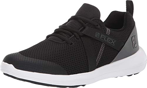 FootJoy Women's FJ Flex Previous Season Style Golf Shoes, Black, 5 M US