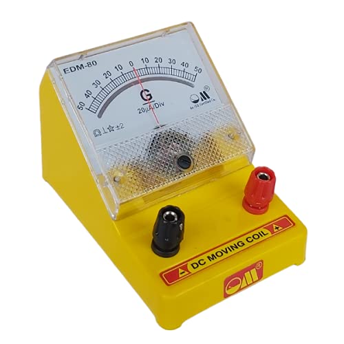 Om Meters EDM-80 Desk Stand Analog 50-0-50 Galvo Moving Coil Galvanometer (Yellow) (B0997FK91D) Amazon Price History, Amazon Price Tracker