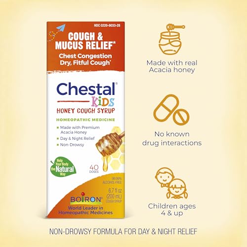 Boiron Chestal Honey Children's Cough Syrup for Nasal and Chest Congestion, Runny Nose, and Sore Throat Relief - 6.7 Fl oz - image 3