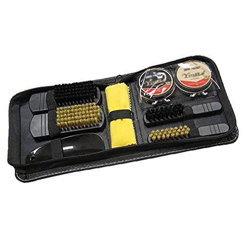 Dusting-Brush-8pcs-Shoe-Shine-Cleaning-Care-Kit-Polish-Shoes-Brush-with-Travel-Case-for-Boot-Shoes-Sneakers-Shoe-Horn-Cleaning-Cloth-Duster