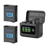 Ricarica conforme agli standard OEM per GoPro Hero 13: corrisponde con precisione ai profili di ricarica originali; salvaguarda la salute della batteria con protezione dalla temperatura (alta/bassa) per una gestione dell'alimentazione senza rischi. Un must per Go pro Hero 13 Accessori