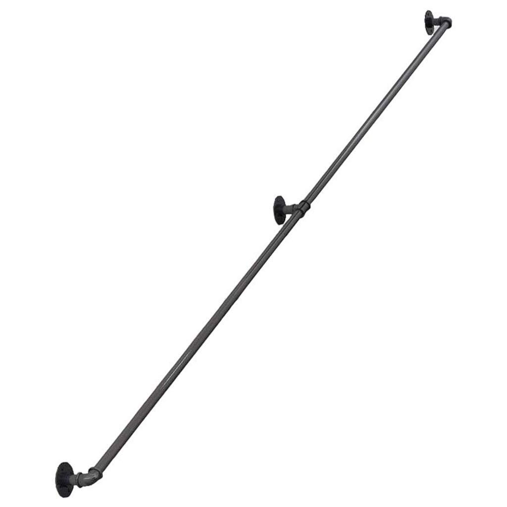 Rampe d'escalier en tube noir style industriel CHEWYNP