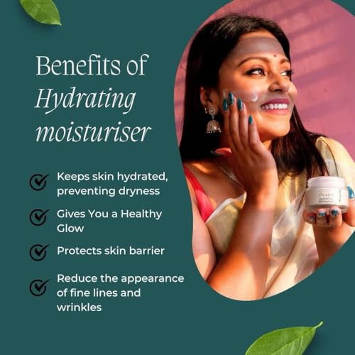 Image of Jivada Hydrating Moisturizer with Glutathione & HA | Protects Skin Barrier | Niacinamide & Ceramides|Hydrated Skin |All Skin Types | For Women & Men | Sulphate & Paraben Free | 50g