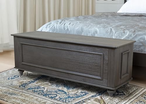 American Furniture Classics Model 548 Hope Chest with Gun Concealment Grey