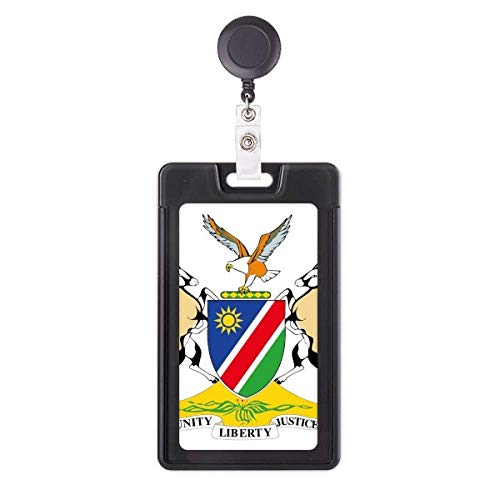 Funda retráctil para tarjetas y acreditaciones de Namibia, portacredenciales extensible