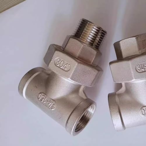 Te de acero inoxidable 304 con rosca hembra a macho de 1-1/2 pulgadas para tuberías 7