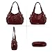 Montana West Tote Shoulder Bag for Women Washed Leather Purses and Handbags Crossbody Bags Hobo Satchel Bag MWC-019BDY