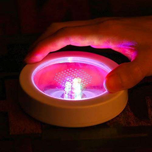 Aibote Color Changing Flashing Led Coaster Drink Bottle Cup Mat Holder For Party Club Bars Wedding Decoration(White Shell Colorful Light) #TOP7