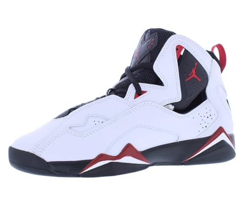 Nike Jordan True Flight GS Boys Shoes Size 5, Color: White/Black/Varsity Red-White - Main Image