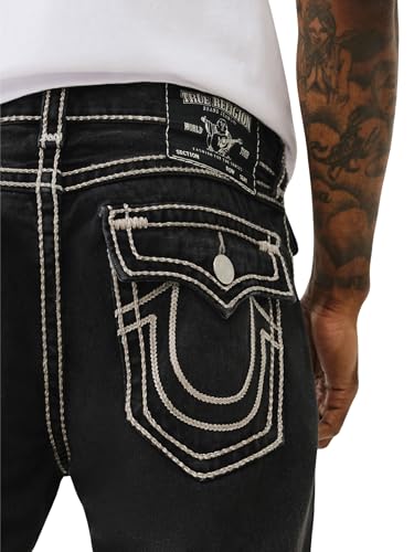 True Religion Men's Ricky Super T Flap 1.2" Marled Rope Stitch4