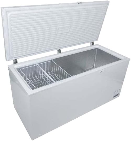 （23:30時点） MAXZEN 冷凍庫 上開き 500L 大容量 冷凍ストッカー 静音 省エネ設計 家庭用 冷凍ストック 温度調節可能 冷凍食品保存 節電 ホワイト 白 JF500ML01WH マクスゼン