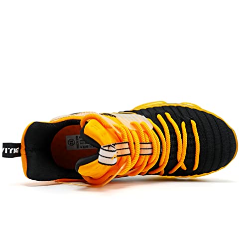 Image of VITUOFLY Kids Basketball Shoes Boys Sneakers Girls Mid-top Sports Shoes | Ankle protection, Non-slip TPR outsole, Cushioned shock-absorbing EVA midsole, Indoor outdoor sports for little & big kids