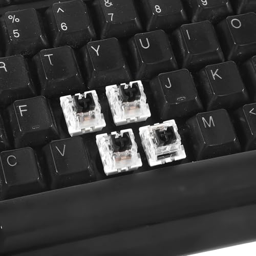 Image of Keyboard Switches, 50 Pcs 3 PIN Black Keyboard Clicker Replacement Dustproof Keyboards Switch for Most Gaming Keyboards