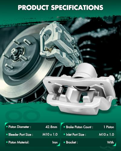 Image of SCITOO Rear Right Brake Caliper With Bracket 19B6270S Compatible For Hyundai For Santa Fe 10-16 For Hyundai For Santa Fe Sport 13-18 For Hyundai For Santa Fe XL 13-16 For Kia For Sorento 11-19