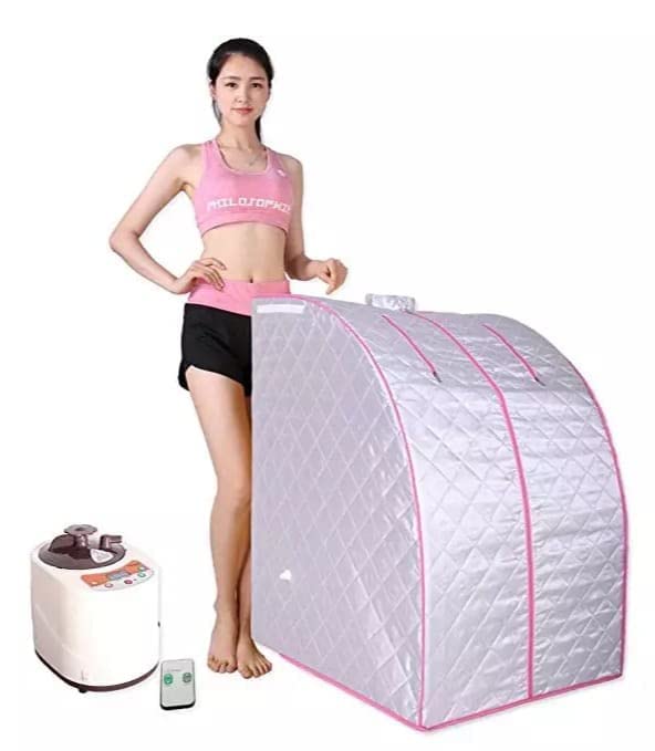 4beauty Therapy Body Slim Home Mini Steam Sauna Room Easy Use Best Foldable Portable Corded Electric Steam Sauna Tent, Waterproof Sauna Steam Bath Machine, Use for Men and Women