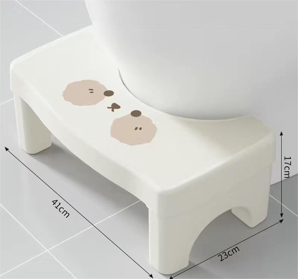 Sgabello WC HORIFEN Per Adulti E Bambini - 35° Inclinazione Antiscivolo Per Stitichezza E Emorroidi, Assistente Per Movimenti Intestinali