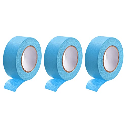 DMiotech 3Pcs 1 inch x 21 Yards Masking Tape Painters Tape Rolls for Crafts, Labeling, DIY Decorative Light Blue