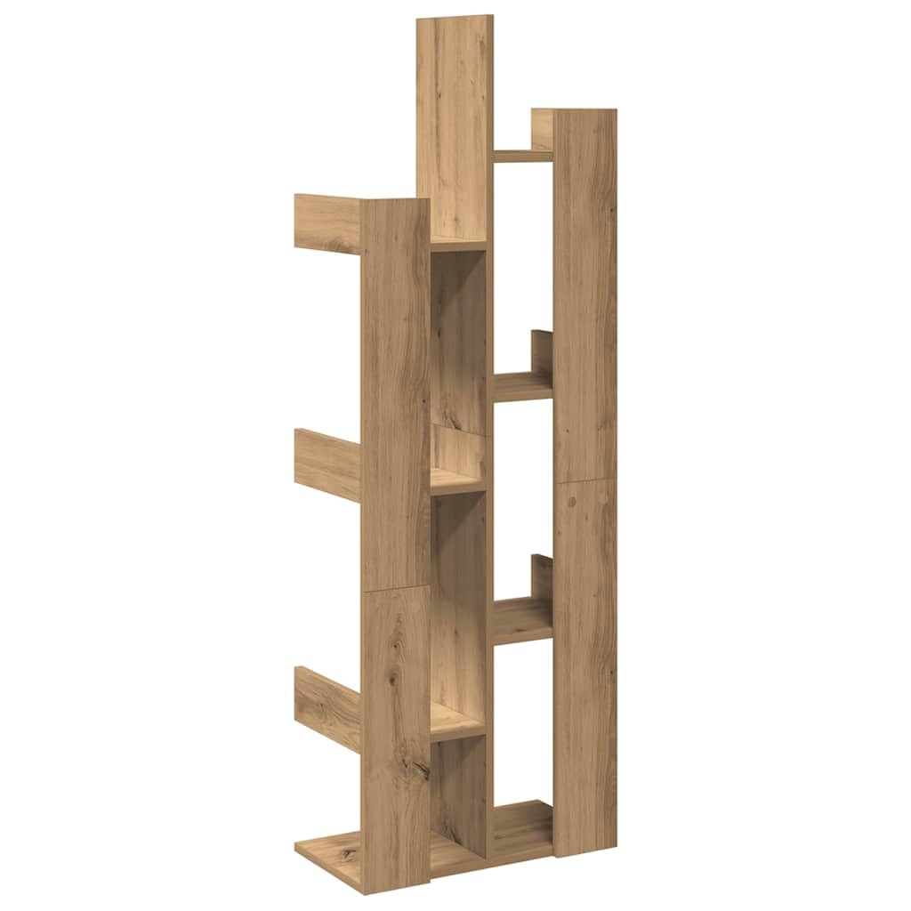 vidaXL Bibliothèque chêne Artisanal 48x25,5x140 cm Bois d'ingénierie