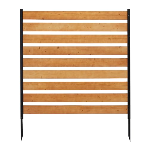 48x48 Inch Wood Privacy Fence Screen, Wooden Fence Panels for Outdoor Yard Trash Cans, AC Unit, Swimming Pool, Garden Yard Screen Windproof Enclosure(1 Panels)