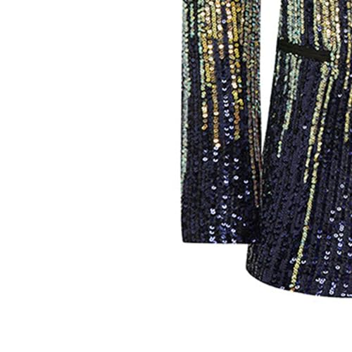 Blazer homme paillettes dorées style sportif de créateur coupe slim