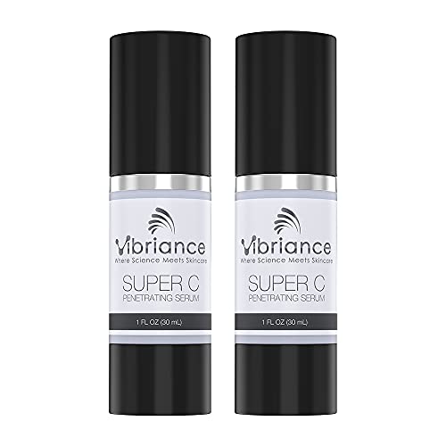 Vibriance Super C All-In-One Hydrating & Lifting Vitamin C Serum for Face Anti-Aging Skin Rejuvenation, Wrinkle, Hyperpigmentation & Dark Spot Remover | 1 fl oz (30 ml) | Pack of 2
