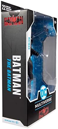 McFarlane Toys, 7-Inch DC Batman Action Figure with 22 Moving Parts, Collectible DC Batman Movie Figure with Stand Base and Unique Collectible Character Card  Ages 12+