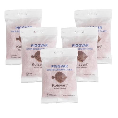 Caramelos suecos sabor arándano Piggvar 4.2oz pack 5 miniatura 1