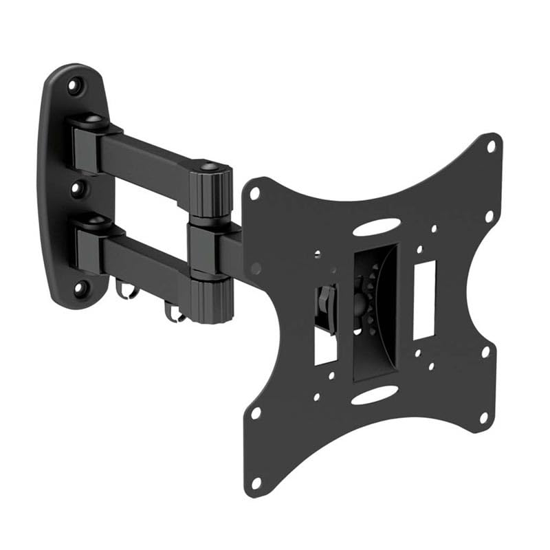 Supporto 2 bracci staffa per tv lcd led 24 26 28 32 40 42 " pollici inclinabile e orientabile
