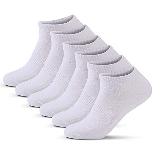 ソックス 抗菌防臭 吸汗速乾 6足組 靴下 臭わない 消臭 無臭 通気吸汗 アンクル丈 ショートソックス 男女兼用 リブ ビジネス カジュアル 高級綿 四季適用 (6白)