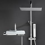 【Pomme de douche haute pression】Pomme de douche effet miroir de haute qualité en acier inoxydable 304 avec revêtement chromé durable et buses en silicone pur et souple, résistantes à la rouille et à la corrosion, faciles à nettoyer. Douchette à main moderne en acier inoxydable, fonction unique, facile à utiliser. Les matériaux de haute qualité garantissent une longue durée de vie.