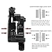 1 Pair Hydraulic Disc Brakes Set Aluminum Alloy Front Rear Line Pulling Hydraulic Disc Brake Caliper for Road Cycling(A Pair of Front and Rear Calipers Black)