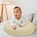 SWESEN Nursing Pillow Cover, Soft Removable Cover for Breastfeeding Pillows, Pillow Slipcover for Baby Boys and Girls, Comfortable & Breathable, Wheat, Washable (Only Cover)