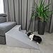 Petsona Dogs Ramp For Bed Or Sofa, Foam Steps For Dogs And Cars, Pet Soft Ladder, Removable And Washable Cover, Light Grey Petsona Dogs Ramp For Bed Or Sofa, Foam Steps For Dogs And Cars, Pet Soft Ladder, Removable And Washable Cover, Light Grey