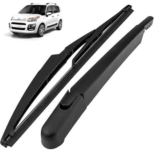 Bras avec Balai d'Essuie-glace ARRIÈRE pour Coffre Hayon Fourni avec Cache de Protection et compatible pour Citroën C3 Picasso de 2008 à 2006 OEM 6429GN