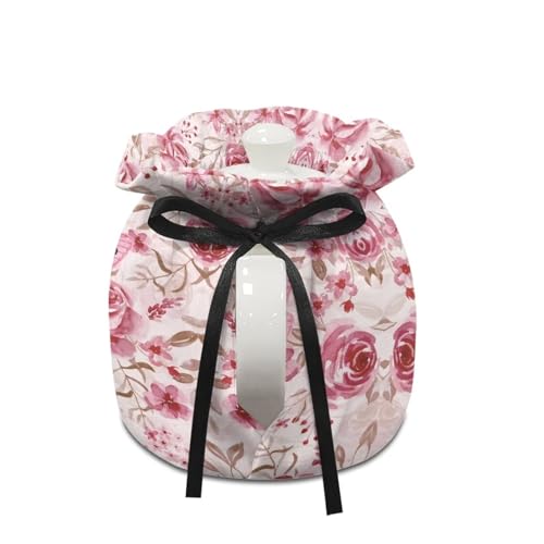 Image of Pink Butterfly Teapot Cozy for Tea Pot - Dust Cover & Insulation - Keep Warm - Kitchen Accessory