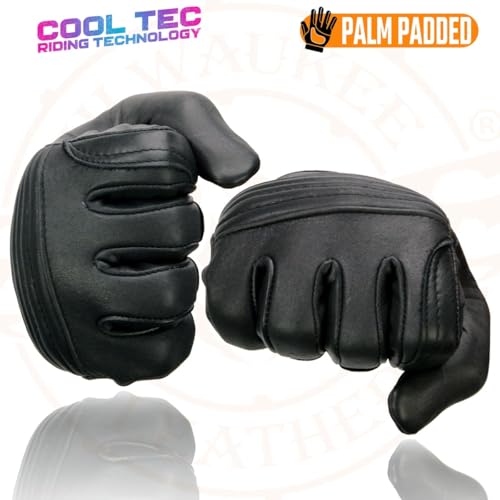 Image of Milwaukee Leather Women's Leather Lightweight Motorcycle Lined Driving Hand Gloves - X-Small