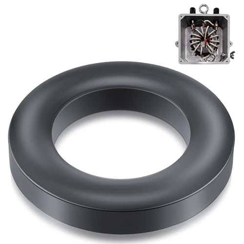 Gulfmew Toroid Ferrite Core Compatible with FT240-43 Ferrite Ring 2.4” to Reduce Signal Loss for RFI EMI RF HF Wires Suppression, EFHW and Power Transformers