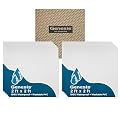 Genesis 2ft x 2ft Smooth Pro White Ceiling Tiles - Easy Drop-in Installation – Waterproof, Washable and Fire-Rated - High-Grade PVC to Prevent Breakage - Package of 12 Tiles