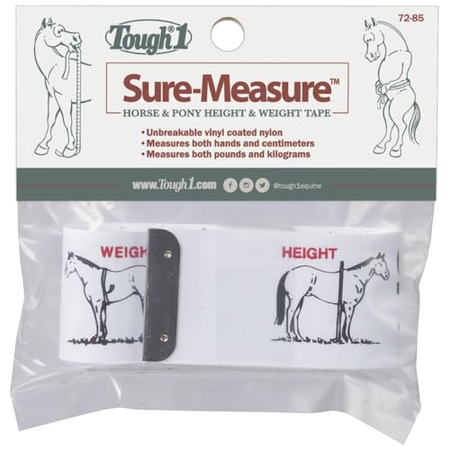 Tough 1 Sure Measure Horse and Pony Height/Weight Tape