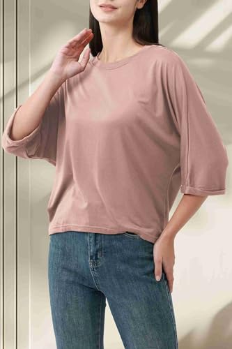 2025 Half Sleeve Spring Tee,Womens Fashion Oversized Tshirts Short Sleeve Crewneck Color Black Summer Trendy Clothes - Image 3